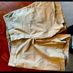 Khaki Lee Extreme Comfort 44 waist shorts.